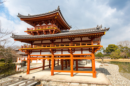 Byodo in 寺庙历史树木叶子吸引力地标遗产池塘佛教徒溪流旅行图片