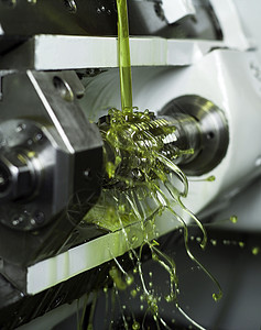漂浮液机器绿色润滑合作宏观机件润滑剂工业机齿金属背景图片