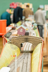 示范铁路闲暇模型旅行动车组玩具运输火车车站图片