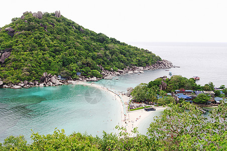 高南川 泰国海滩海洋海岸爬坡丛林旅游热带旅行游客风景图片