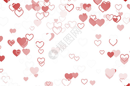 情人心脏设计绘图粉色计算机浪漫背景图片