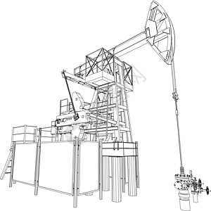 油泵插孔 3d的矢量投影油气生产抽油机化学品千斤顶燃料原油油井油钱石油图片