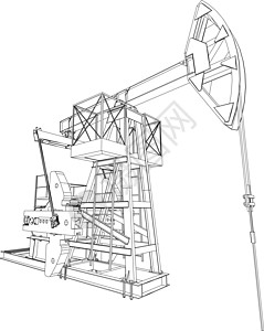 油泵插孔 3d的矢量投影化学品油气工程钻机管道工业石油抽油机油井气体图片