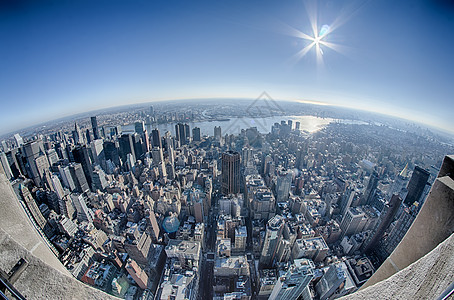 纽约曼哈顿纽约市天际线航空浏览图旅游地标天际建筑学景观中心天空帝国办公室街道图片
