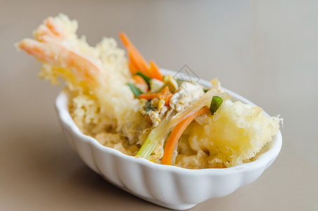 虾面包贝类食物美食金子黄色蔬菜海鲜盘子油炸图片