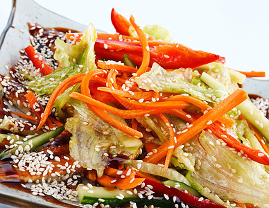 沙拉加黄瓜午餐饮食蔬菜胡椒食物沙拉鳗鱼餐厅小吃图片