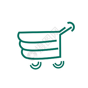 购物抽象购物车的标志阴影消费者商业网络篮子插图顾客绘画互联网标识图片