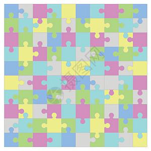 拼谜卡片数字空白插图标签正方形进步图表游戏解决方案图片