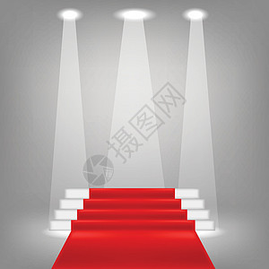 红地毯剧院名声天鹅绒节日奢华庆典成功光束灯光楼梯图片