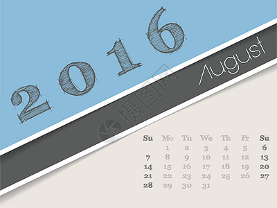 2016年日历设计简洁化的2016年日历设计图片