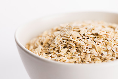 碗中的Oat薄片麦片粮食美食营养玉米谷物节食食物植物纤维图片
