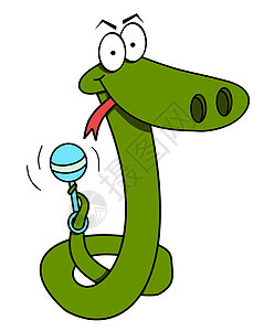 响尾蛇动物绘画毒蛇爬虫舌头卡通片拨浪鼓艺术品图片