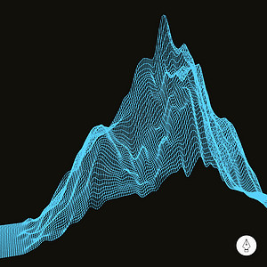 摘要地貌背景 网络空间网爬坡地形波浪状地理细胞推介会技术顶峰多边形土地背景图片