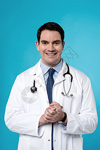 我是来帮你的工作服医生实验领带经验从业者中年微笑外科医师背景图片