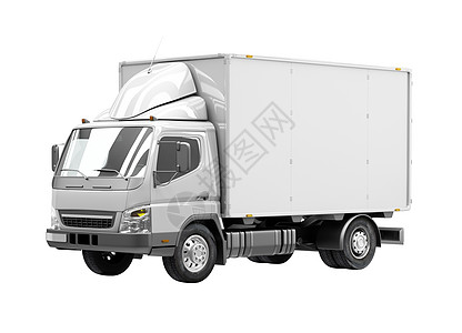 运送卡车图标设施送货运输车运输商用车平板交货货车交通干货车背景图片