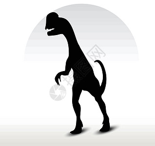 恐龙二甲硫龙爬虫插图恐龙脊龙草图背光冒充阴影姿势绘画图片