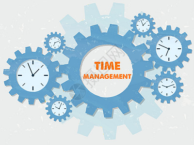 管理时钟 在固定设计装置中安装时钟控制摇钱树工作公司企业跑步时间表日程程序成功背景图片