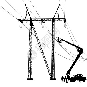 电工电气电工在电线杆上修理 它制作图案矢量职业车辆安全帽安全电气活力维修服务工具马具插画