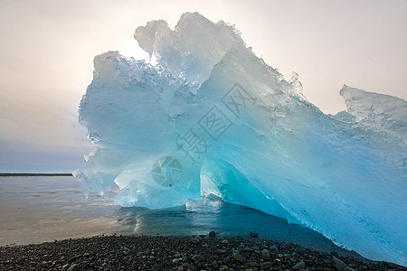 冰岛Jokulsarlon岛太阳日出火山蓝色环境公园旅游生态地热国家图片