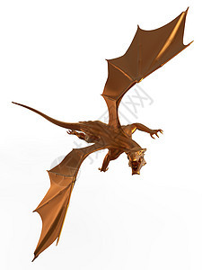 腾飞的黄金龙魔法金子童话插图动物幻想翅膀怪物艺术神话图片