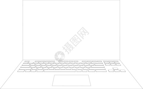 笔记本草图概念键盘屏幕技术互联网电脑电子产品背景图片