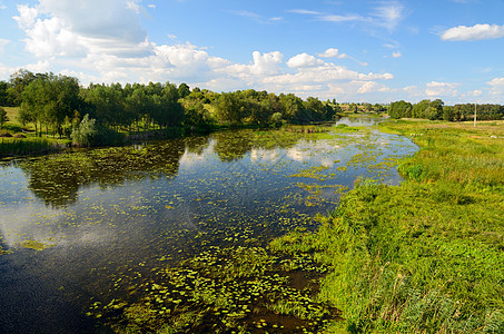 农村河流景观公园蓝色沼泽旅行地球环境天空荒野软垫叶子图片