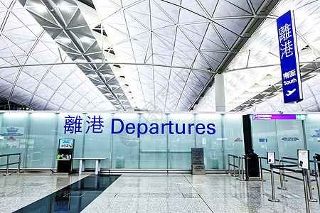 机场启程和抵达标志柜台喷射游客英语旅行旅游海报广告广告牌帮助背景图片