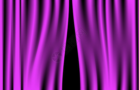 紫色窗帘(矢量)图片