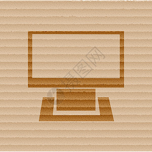 带有抽象背景的平滑计算机图标监视器网页空白电脑监控荧幕展示商业互联网笔记本背景图片