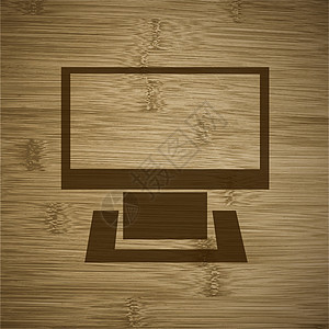 带有抽象背景的平滑计算机图标网站监控液晶面板插图电视展示网页荧幕监视器背景图片
