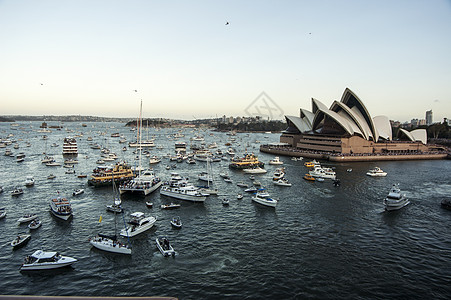 2007年2月19日 在伊丽莎白女王两次游轮考察期间 悉尼港与歌剧院Opera House搭乘了全景天际蓝色土地景观巡航航行天空图片