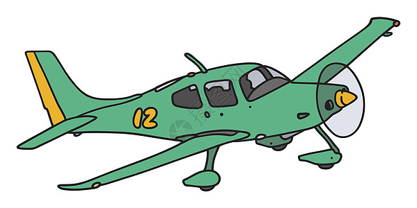 绿色螺旋飞机运动引擎机器活塞工艺黄色卡通片螺旋桨图片