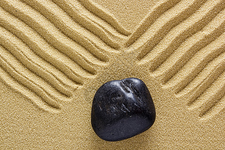 沙中藏有金石白色石头玻璃花园痕迹海浪岩石海滩窗饰图片