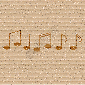 音乐元素注释网络图标 平板设计创造力圆形岩石收藏流行音乐笔记作品体积概念插图背景图片