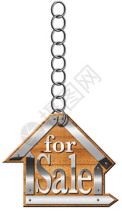 出售房屋     标志挂断链不动产建筑学住房财产木头房子营销财政广告牌投资图片