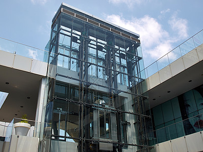 透明玻璃电动电梯图片