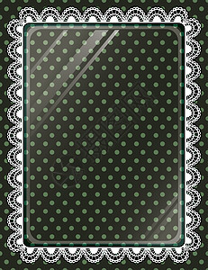 底底圆点上带玻璃的拉冰框艺术装饰卡片绿色黑色邀请函插图标签墙纸白色图片