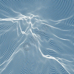 矢量景观背景摘要地理技术推介会地形格子环境细胞艺术科学节点图片