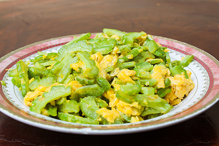 苦瓜美食纤维搅拌壁球食物盘子黄瓜小菜油炸食谱图片