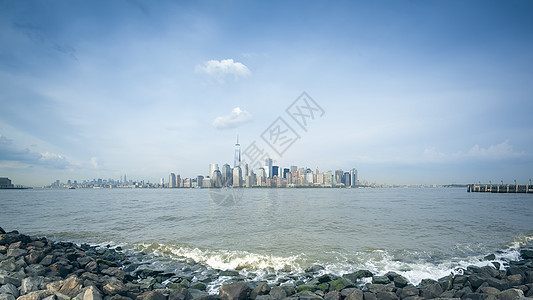 纽约景观摩天大楼建筑建筑学自由地标商业天际城市天空图片