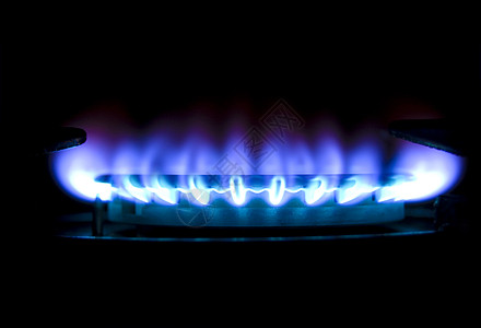 燃气火焰甲烷炊具力量危险厨房燃料活力辉光烹饪圆圈图片