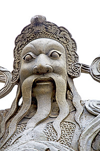 寺庙的胡须 大头像脸朝宫殿金属三位一体阴影旅游天空恶魔雕像艺术雕塑宗教背景图片