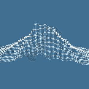 摘要地貌背景 网络空间网高度地球技术概念科学顶峰宽慰土地波浪状多边形背景图片