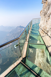 中国天门山途径石头景观公园蓝色旅游阳台闲暇国家水平图片