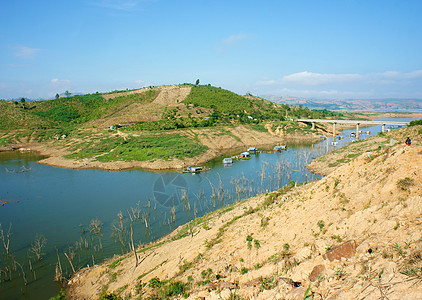 越南地貌 山区 赤山 砍伐森林风景气候变化国家住宅环境绿化爬坡农村气候孤独图片