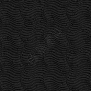 黑色黑塑料条纹垂直波浪背景图片