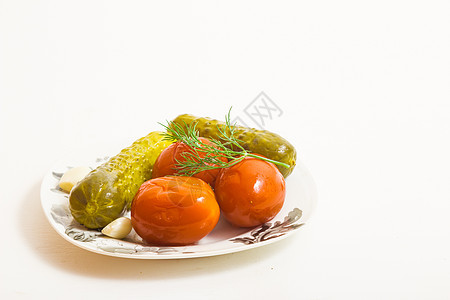 咸菜蔬菜美食小吃白色烹饪营养红色香料食物黄瓜罐装图片