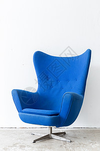 现代蓝椅子房间沙发织物闲暇桌子装潢长椅扶手椅工作室砖墙图片