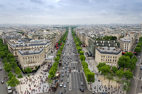 香榭里舍大道巴黎的观景背景