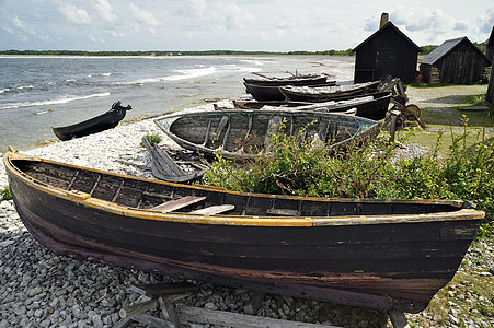 渔业村场景碎石历史海滩风景渔村地方风光海景文化图片